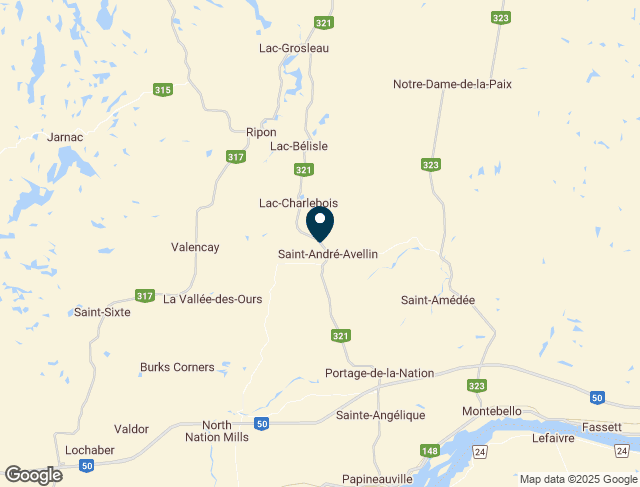 Rte 321 S, Saint-André-Avellin, QC J0V, Canada